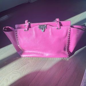 Hot pink Valentino Rockstud bag